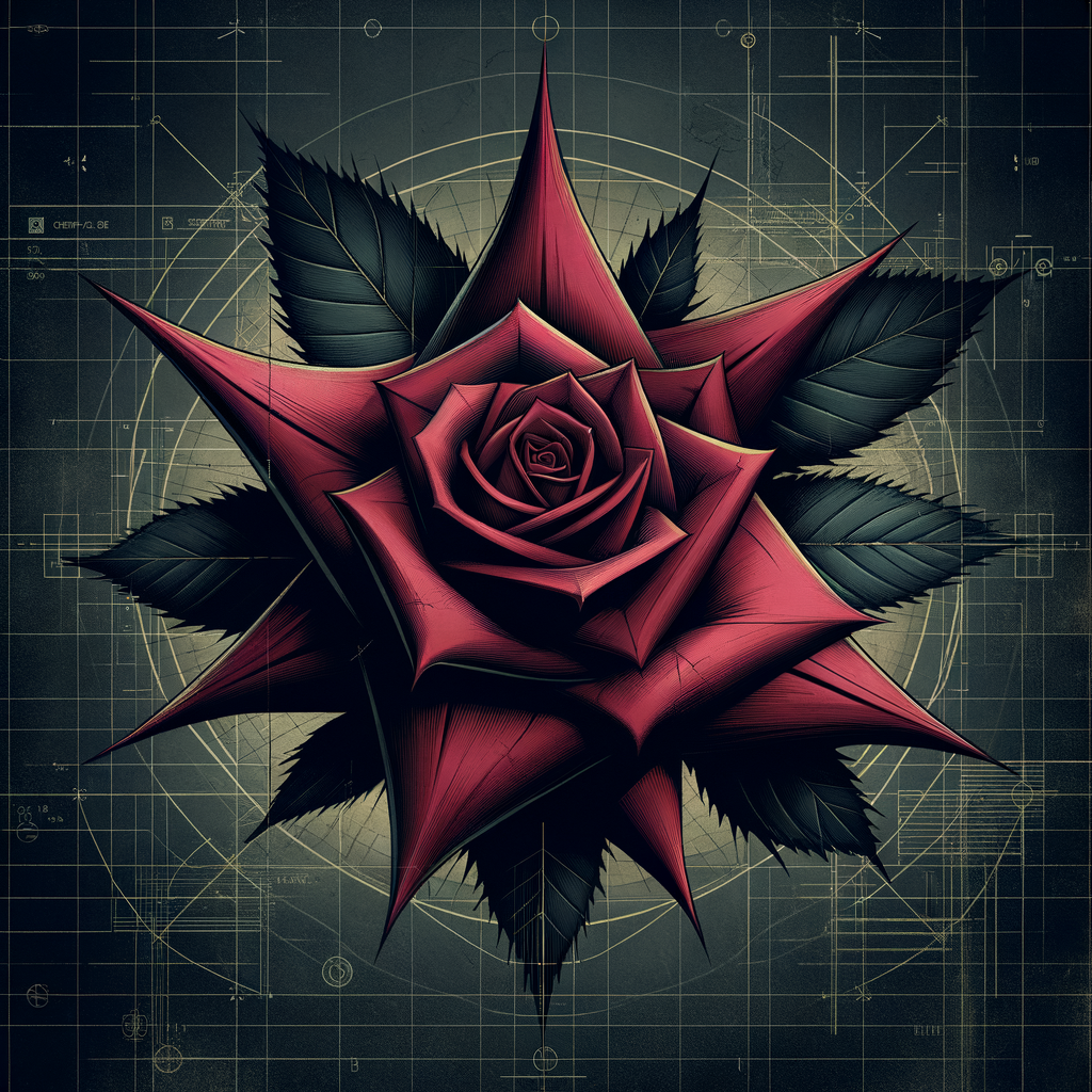 Rose Watch operational insignia — stylized rose with thorns rendered as a dossier overlay